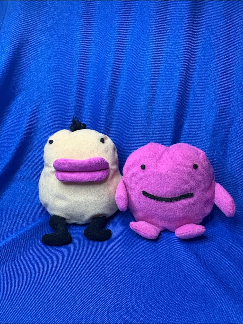 Vintage 1997 Bandai Tamagotchi Bean Pets Plush Lot of 2 90s